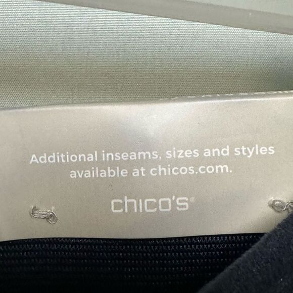 Chico’s Vegan Suede Leggings Blue NWT - Picture 4 of 7